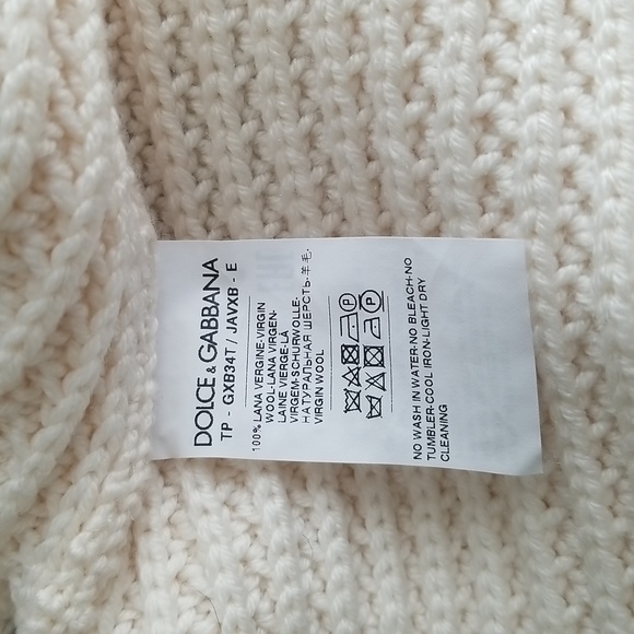 $REDUCED!! DOLCE & GABBANA LOGO VIRGIN WOOL JUMPER..Size: Small (Can fit Medium) - Picture 6 of 6